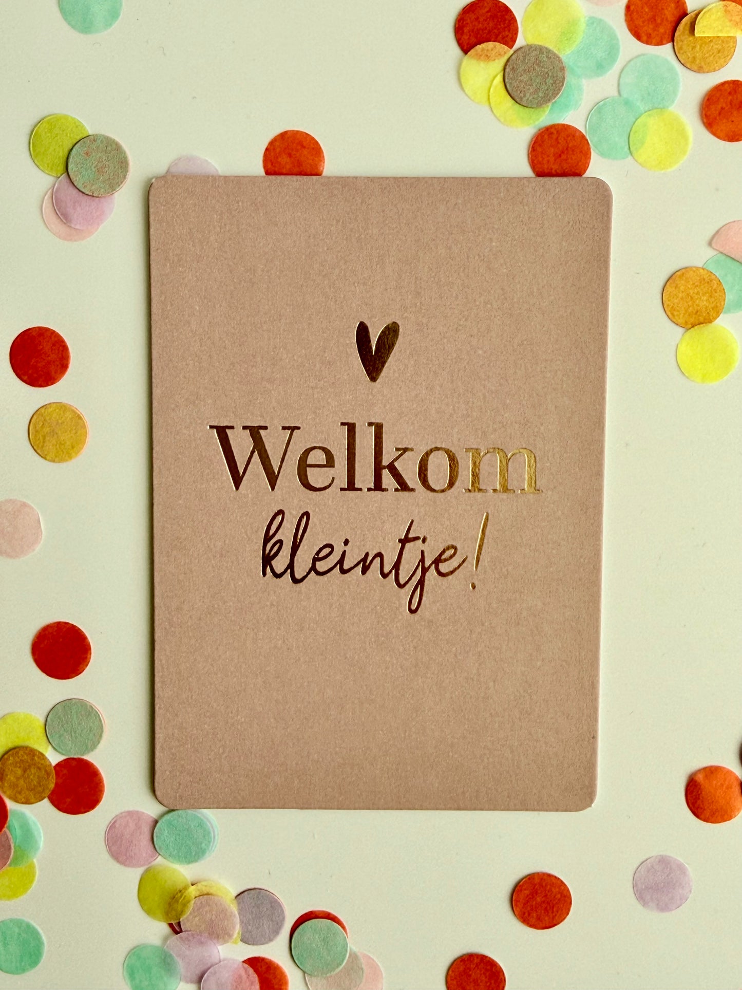 Welkom lief kleintje