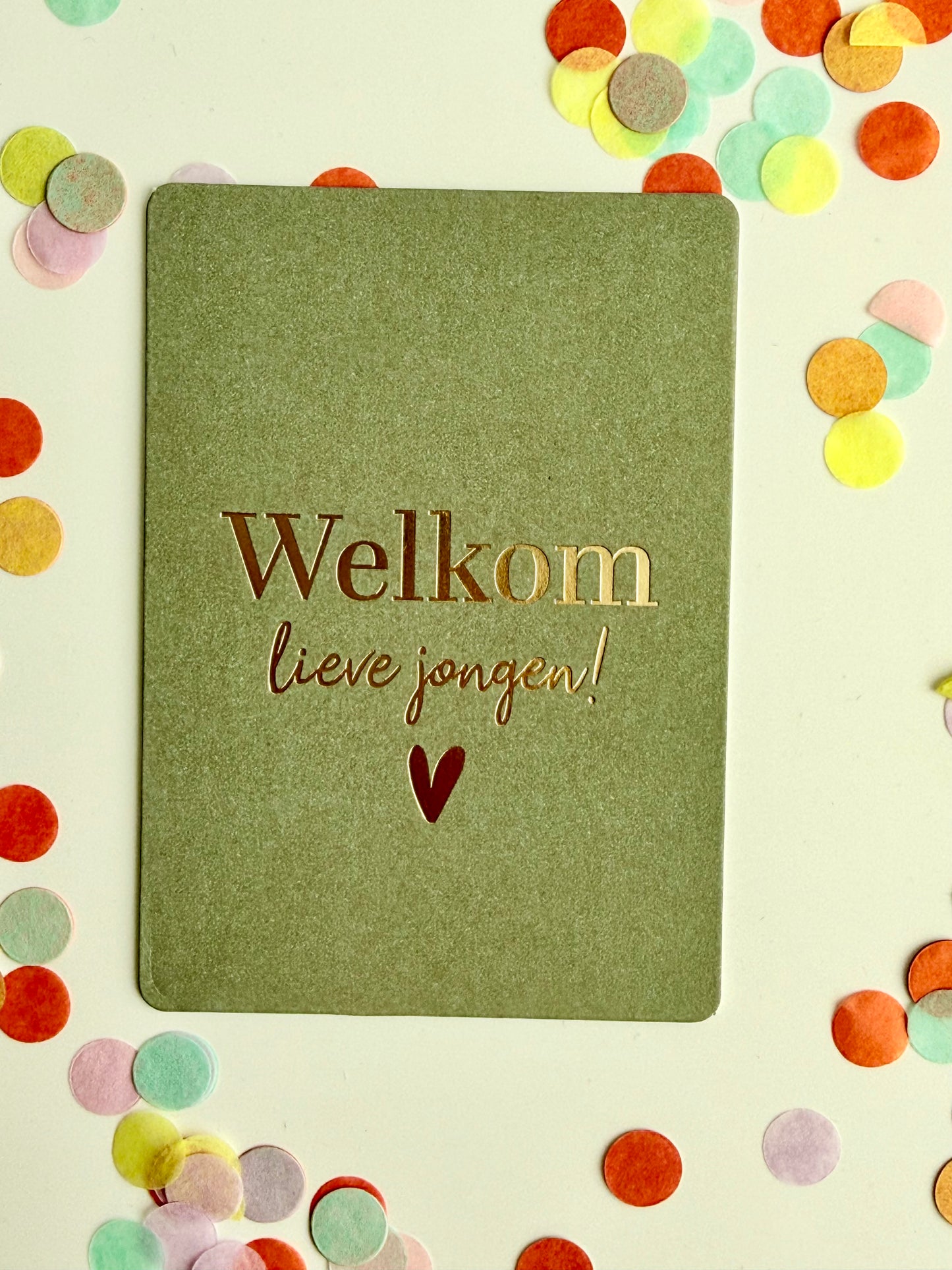Welkom lieve jongen