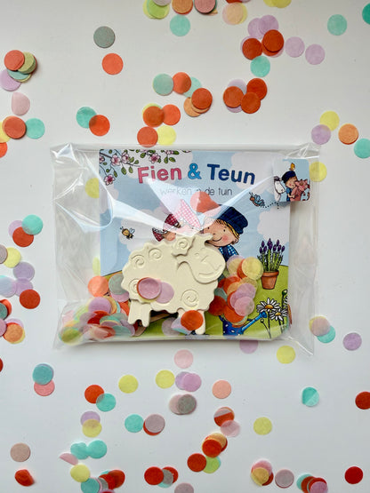 Fien en Teun krijtje