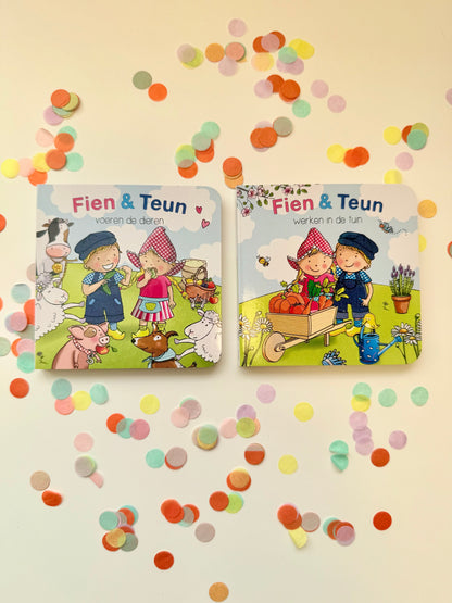 Fien en Teun krijtje